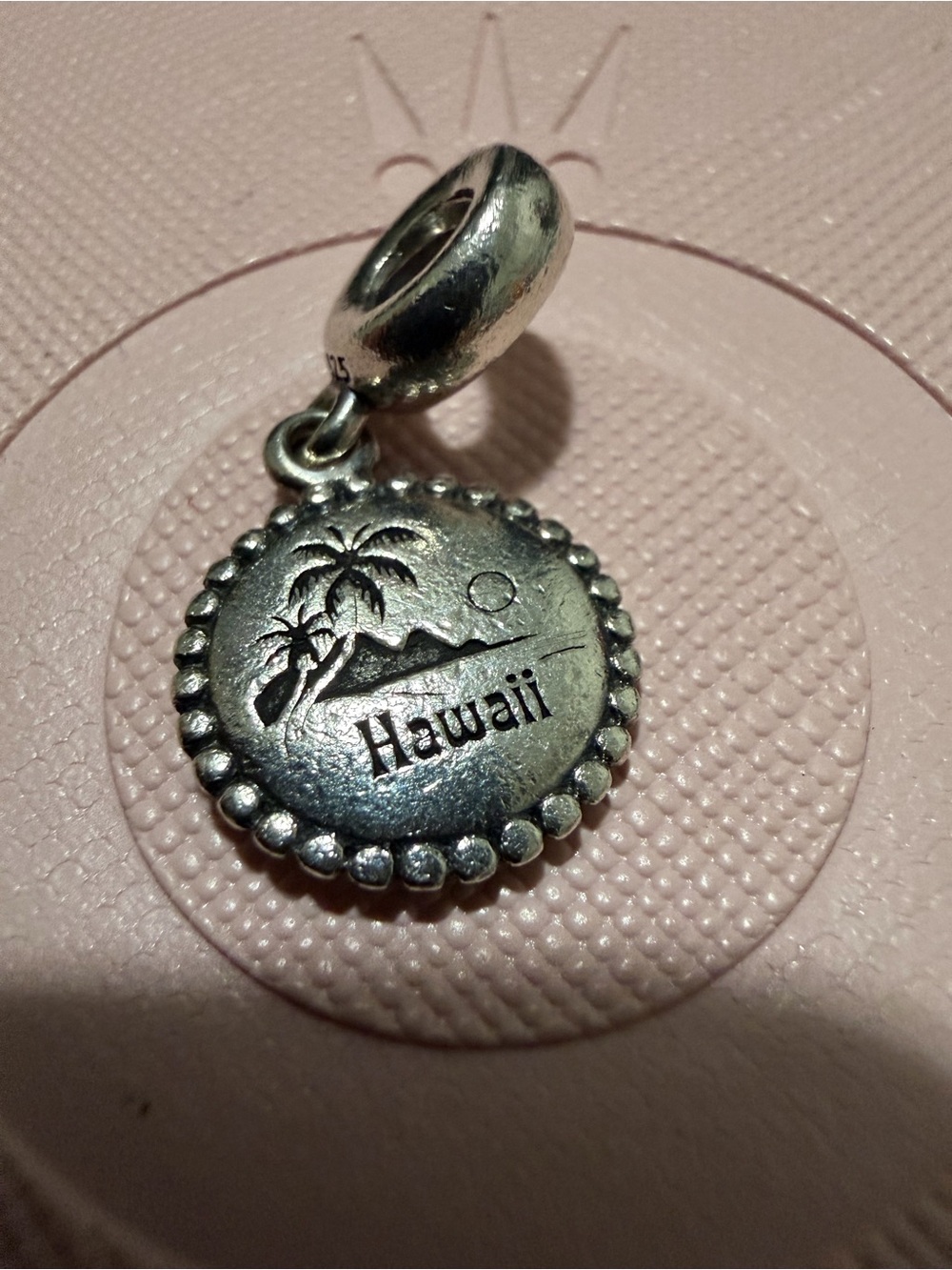 Authentic Pandora Hawaii Silver Dangle Charm
